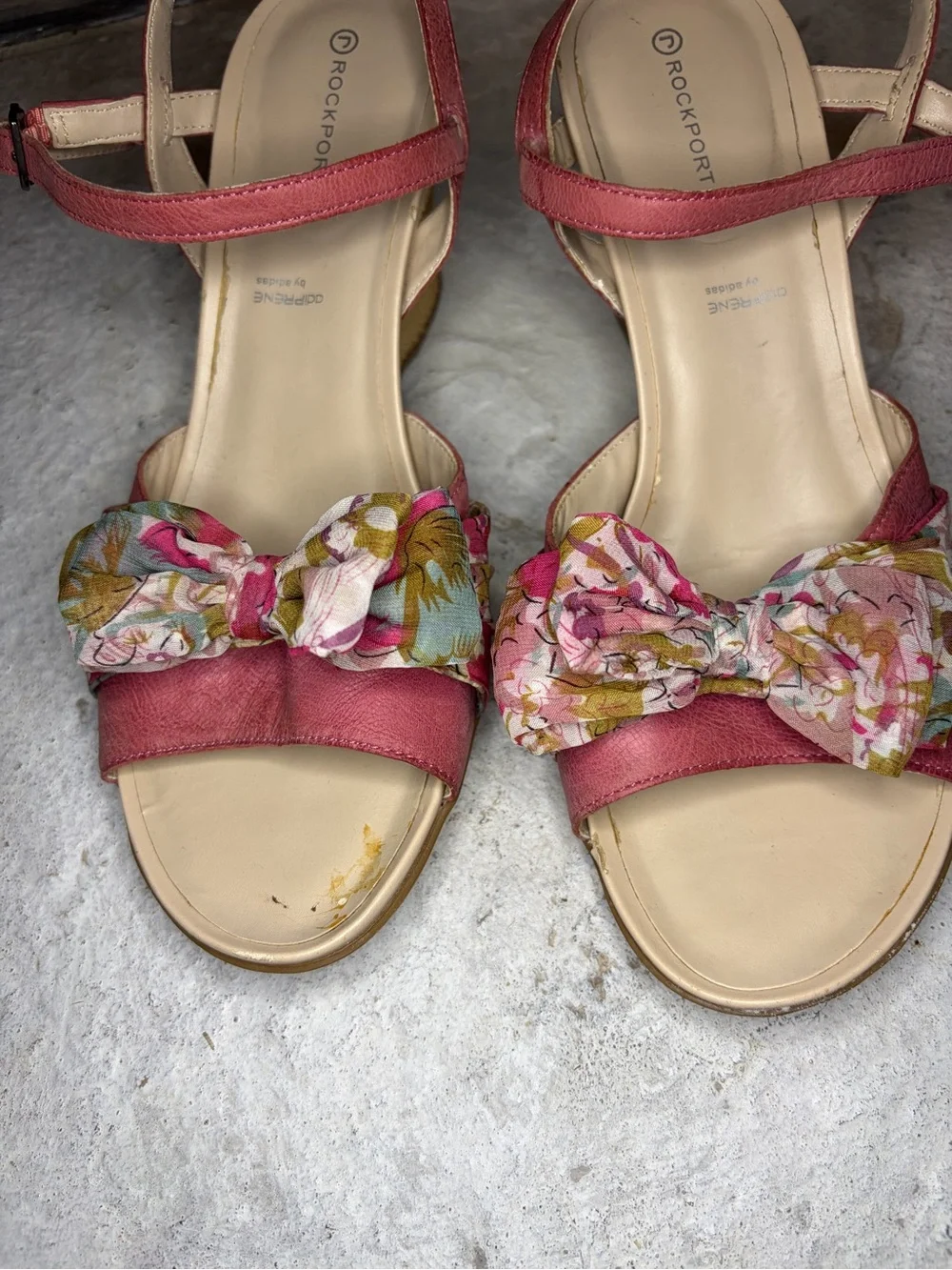 Rockport Adiprene by Adidas Women's Wedge Sandal with Floral Bow